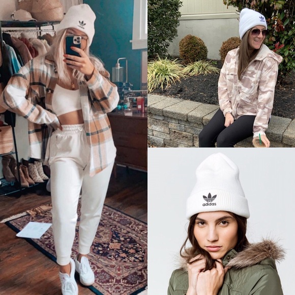 Adidas Originals Trefoil Beanie White 